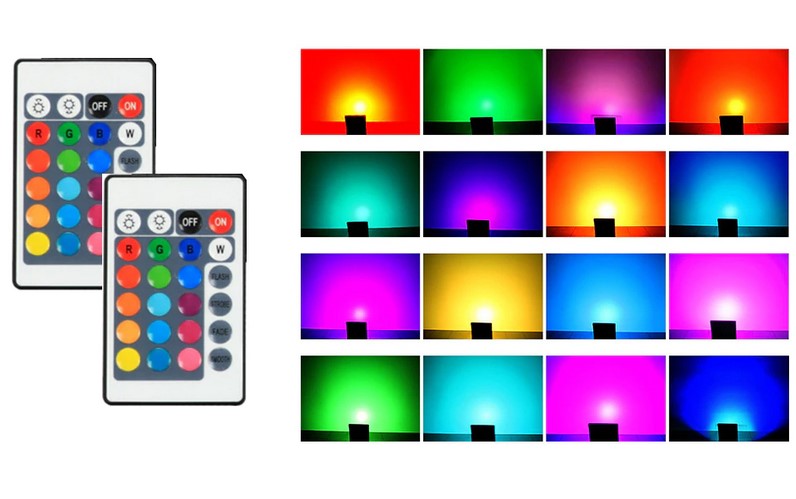 projecteur led RGB télécommande